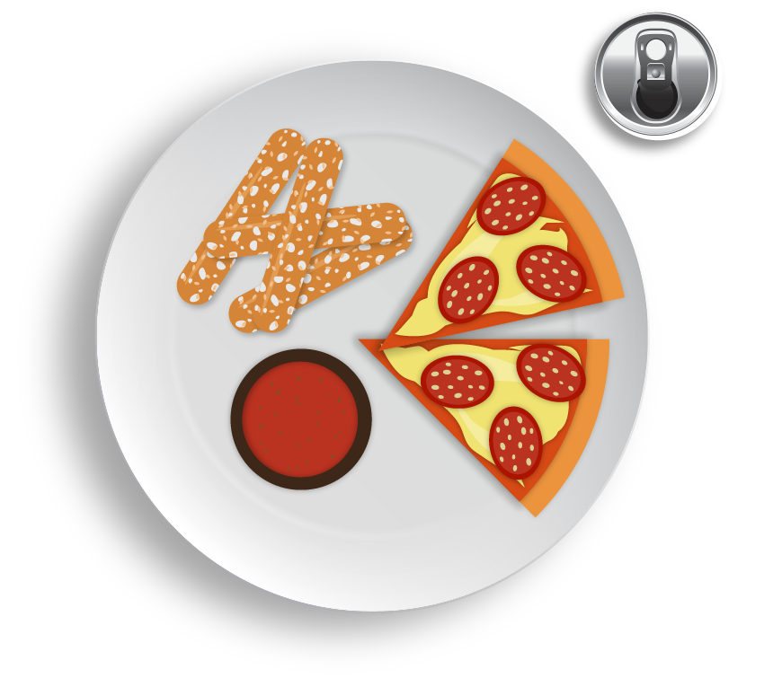 A picture of a meal plate